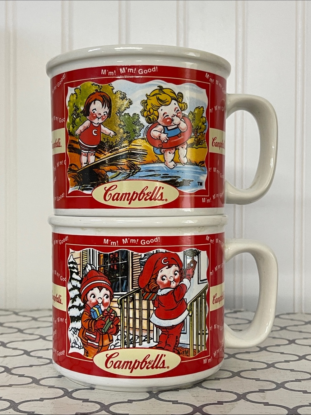 Vintage Campbell’s Soup Seasons Mugs (Set of 2) 1990’s
